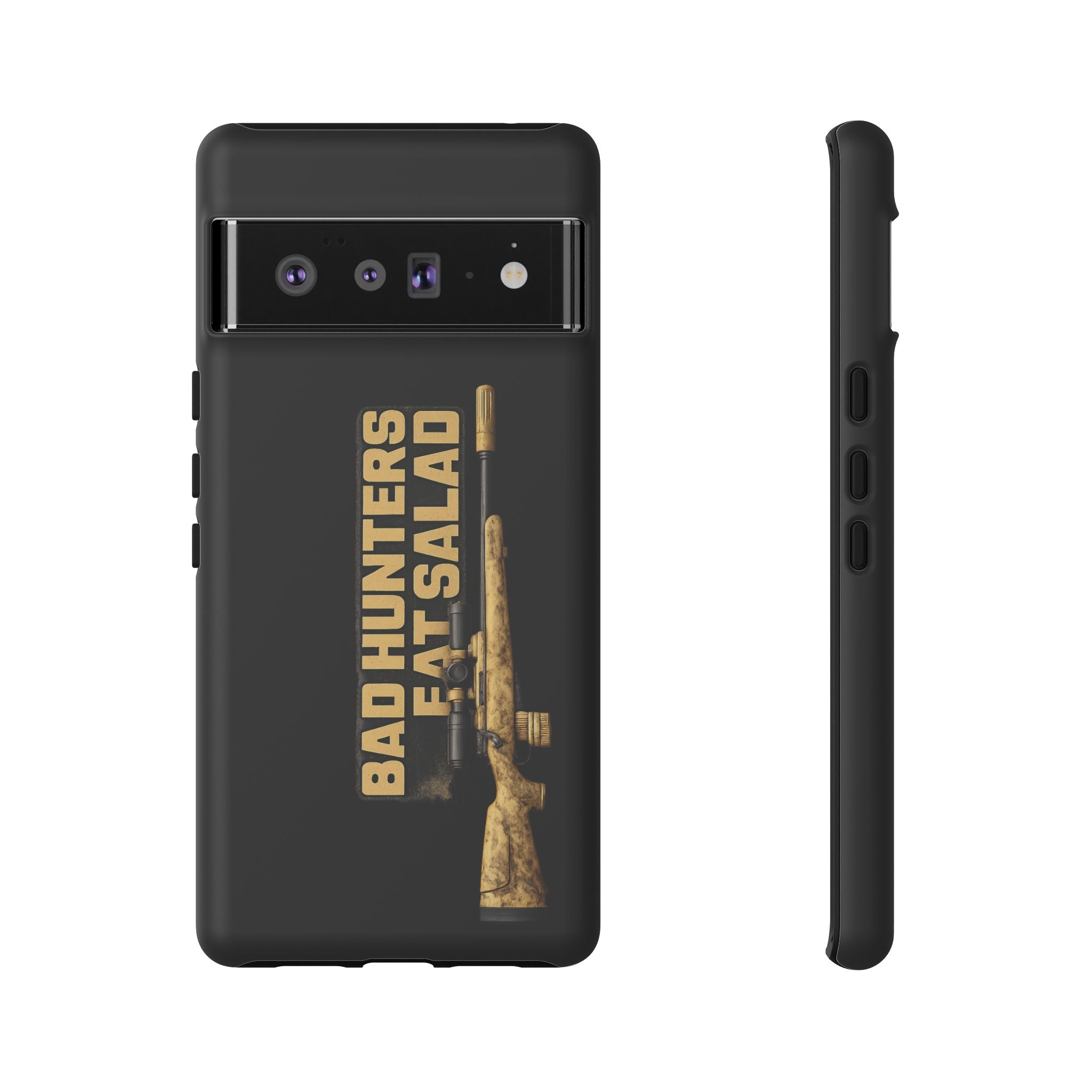 "Bad Hunters Eat Salad" Rifle Graphic Rugged Protective Cover