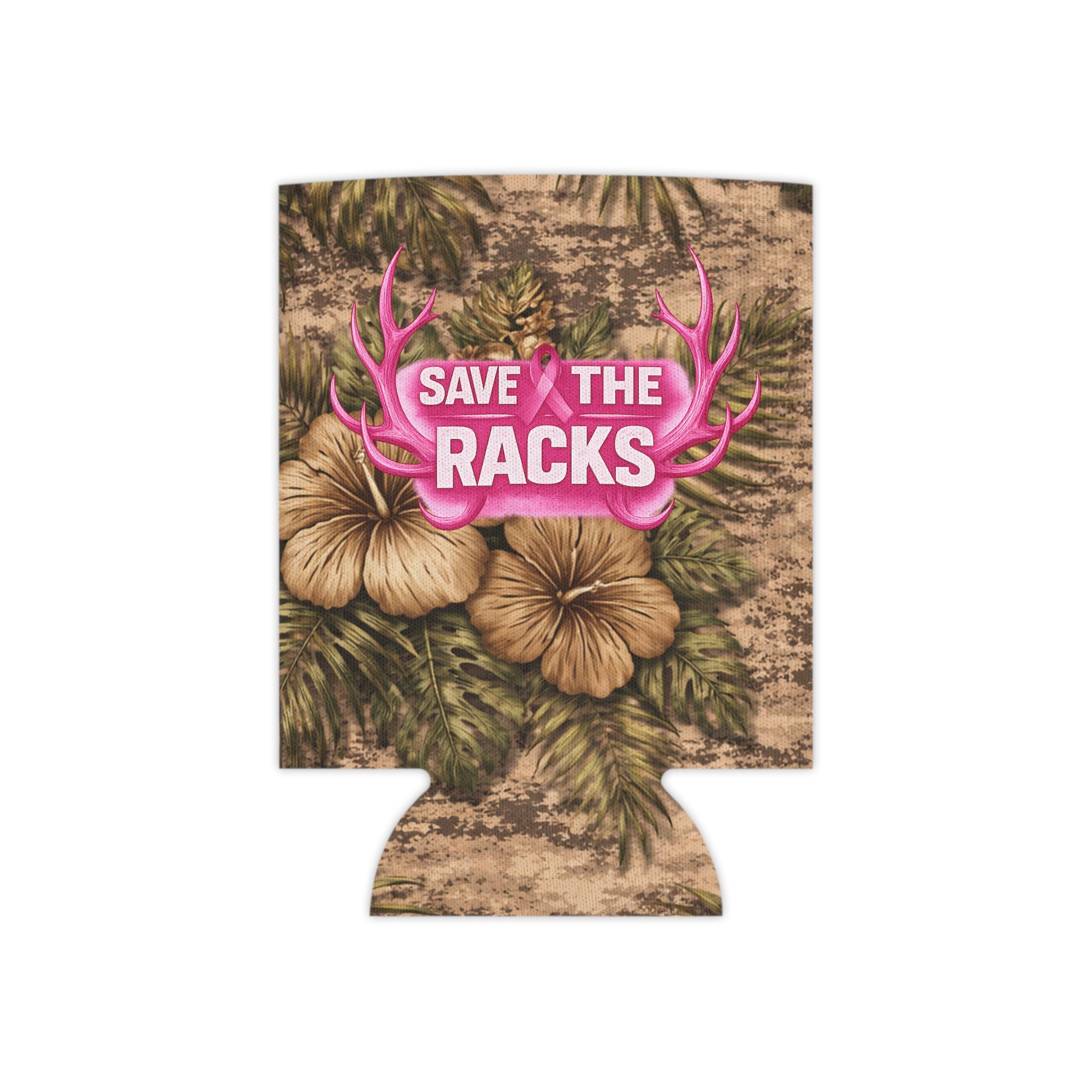 Can Cooler — "Save the Racks" Floral Camo Beverage Holder