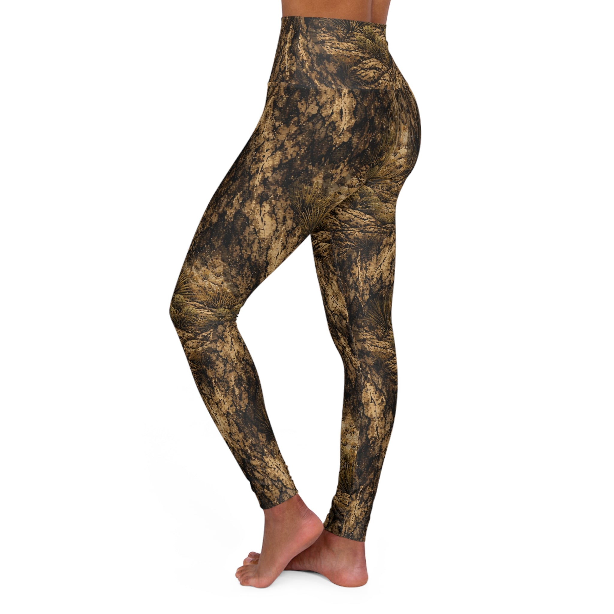 High-Waist AZ Woodland Yoga pants
