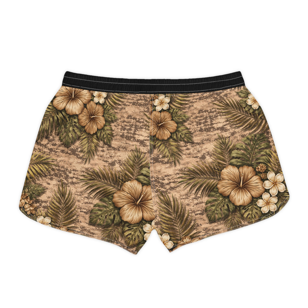 Tropical Hibiscus Camo Lounge Shorts