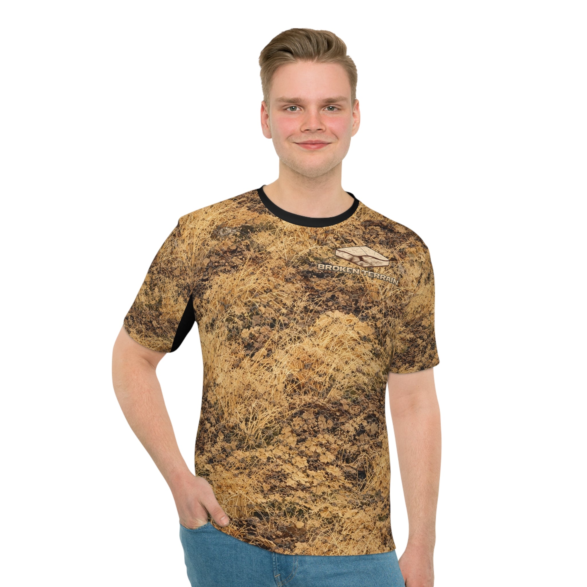 Camo Desert All-Over Print T-Shirt — Men's Loose Fit