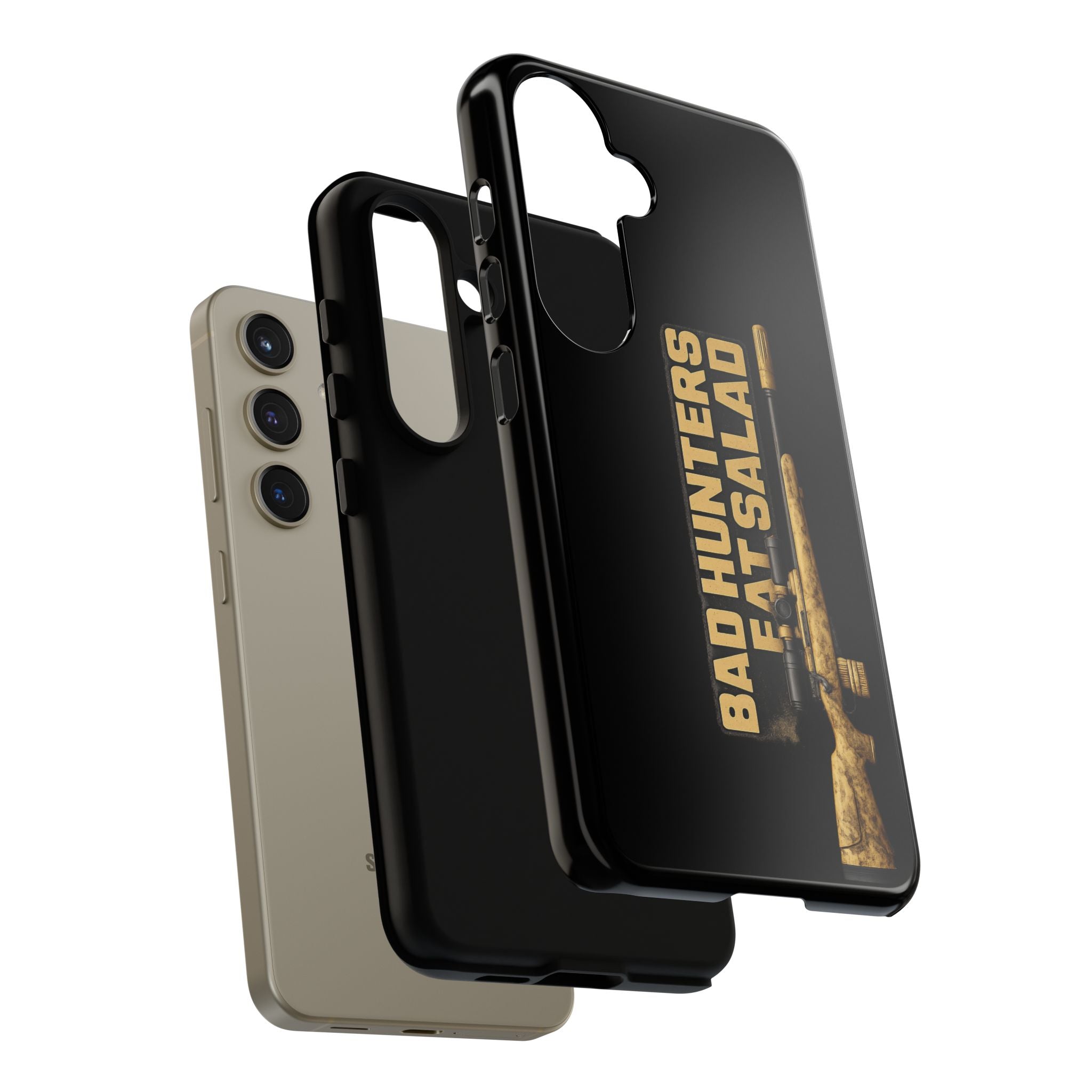 "Bad Hunters Eat Salad" Rifle Graphic Rugged Protective Cover