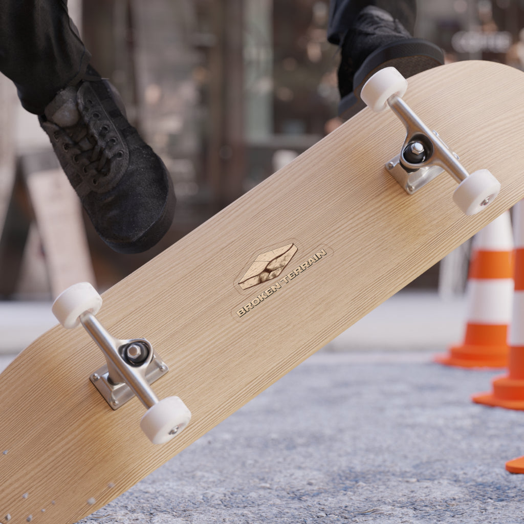 Broken Terrain Die-Cut Outdoor Sticker — Weatherproof Transparent Vinyl