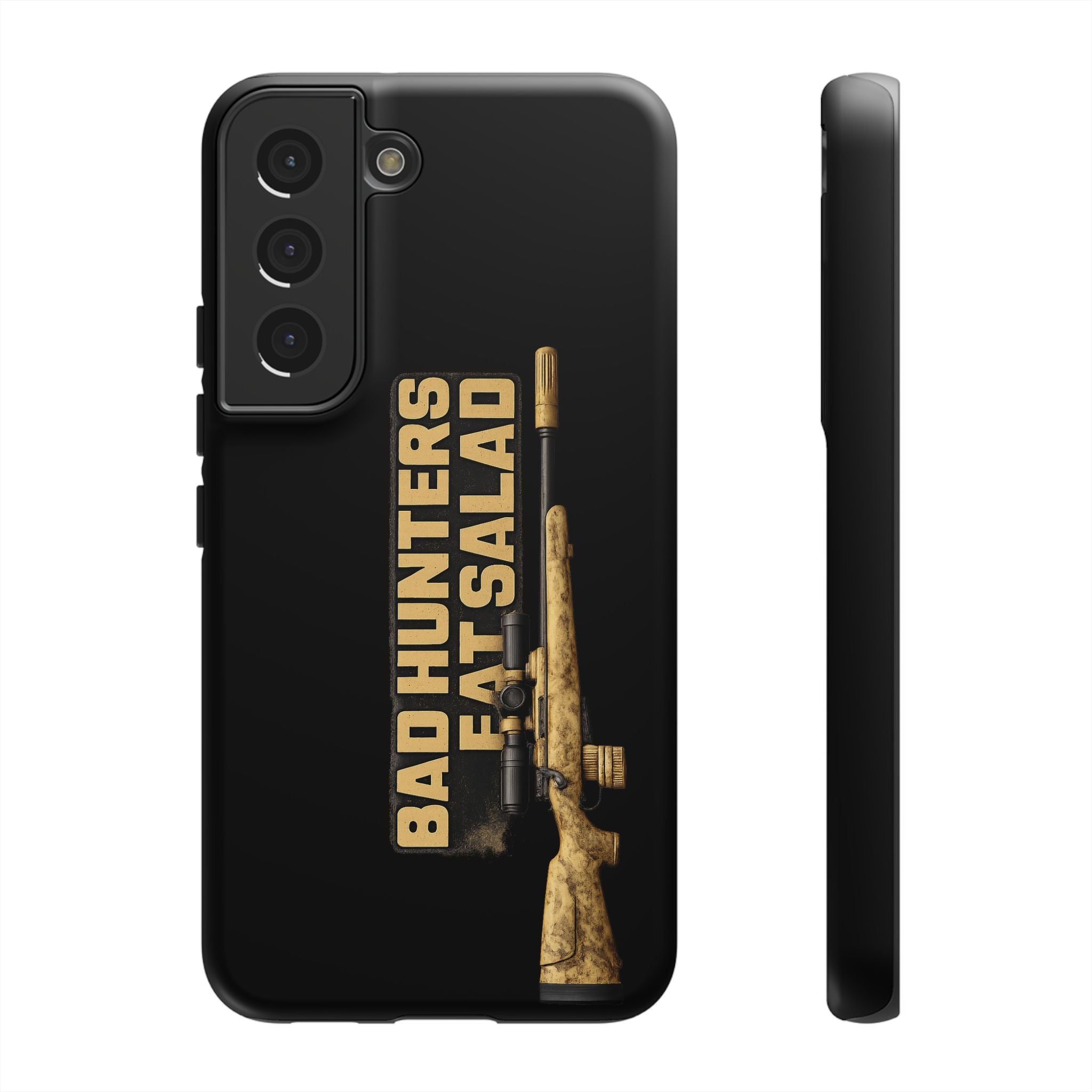 "Bad Hunters Eat Salad" Rifle Graphic Rugged Protective Cover