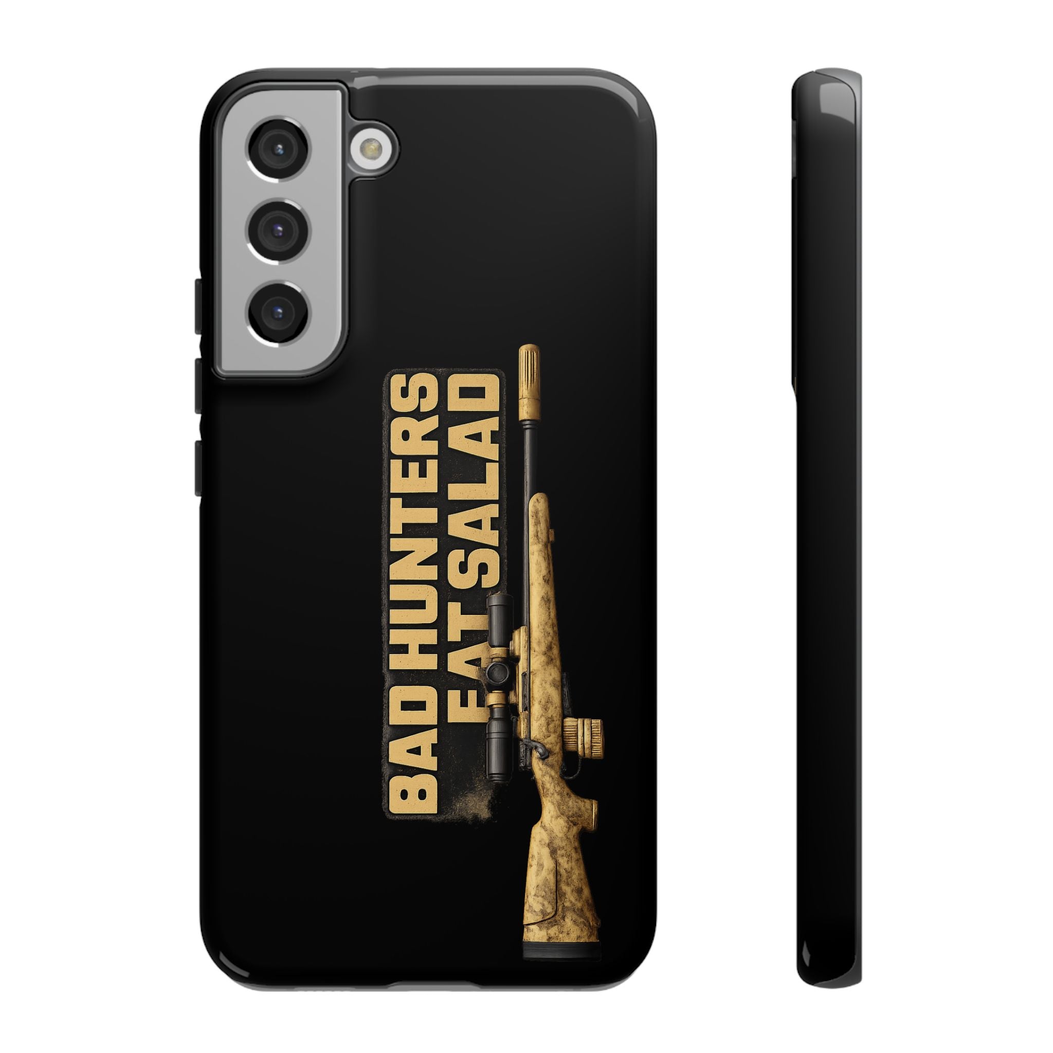 "Bad Hunters Eat Salad" Rifle Graphic Rugged Protective Cover