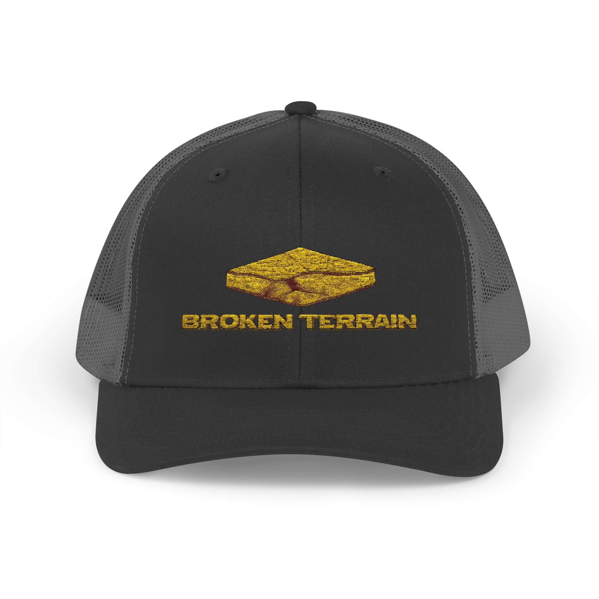 Trucker Hat — Gold Foil Brown Town Logo Snapback