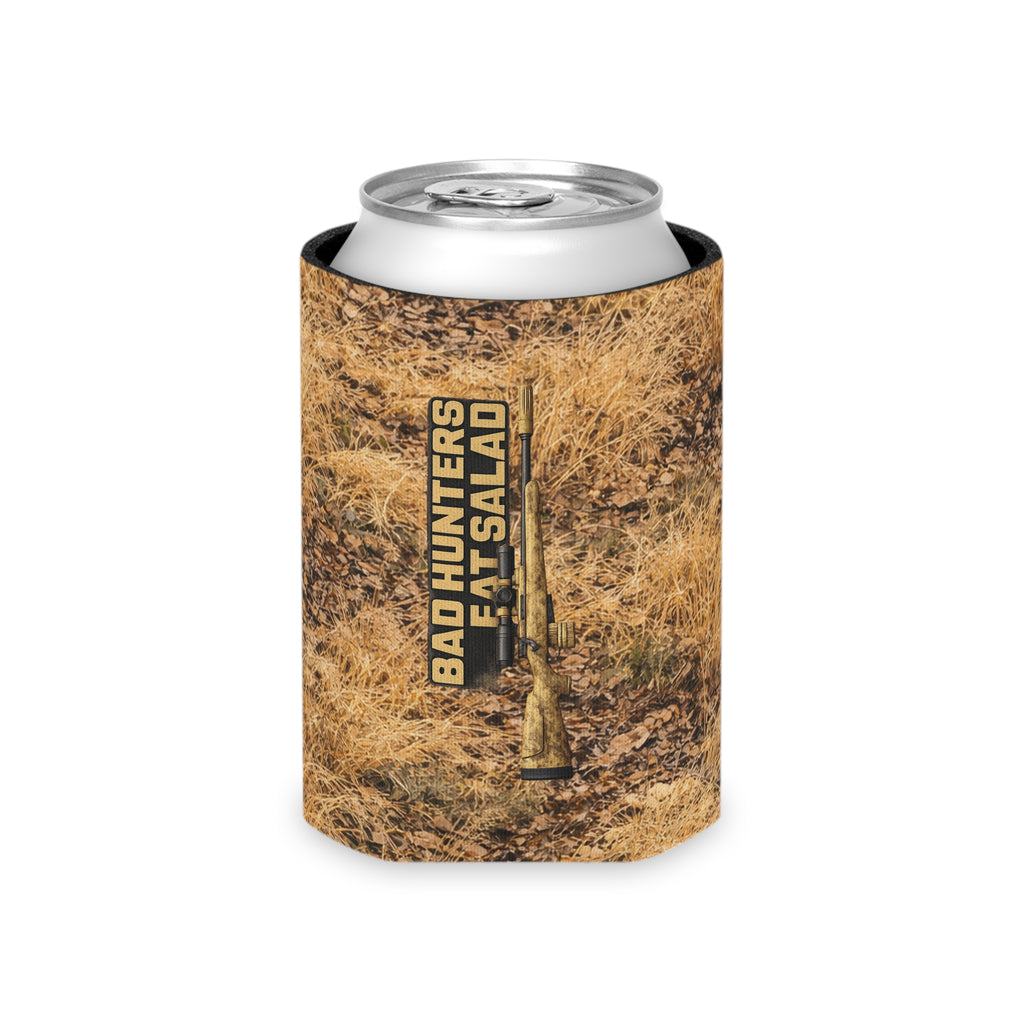 'Bad Hunters Eat Salad' Camouflage Beer Koozie