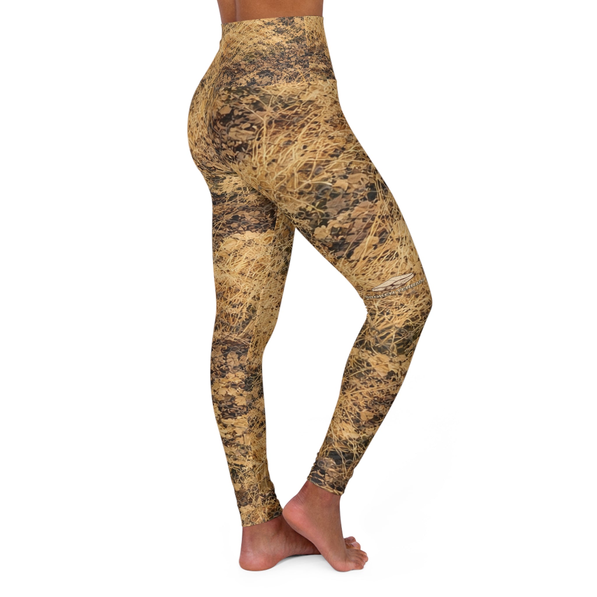 High-Waist Broken Desert Yoga pants
