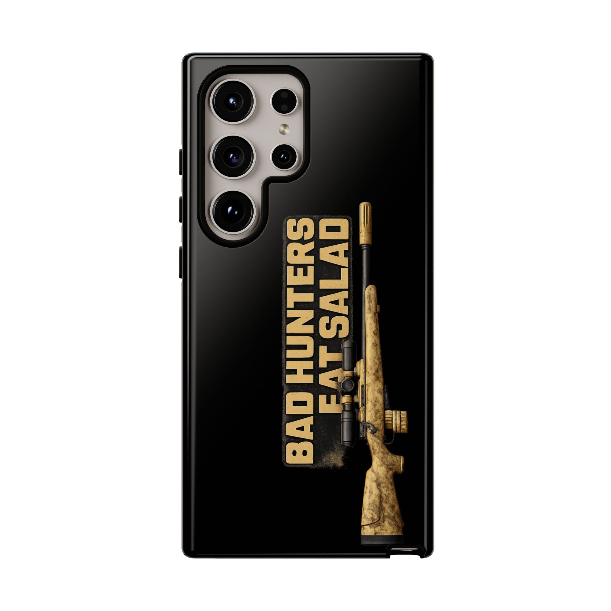 "Bad Hunters Eat Salad" Rifle Graphic Rugged Protective Cover