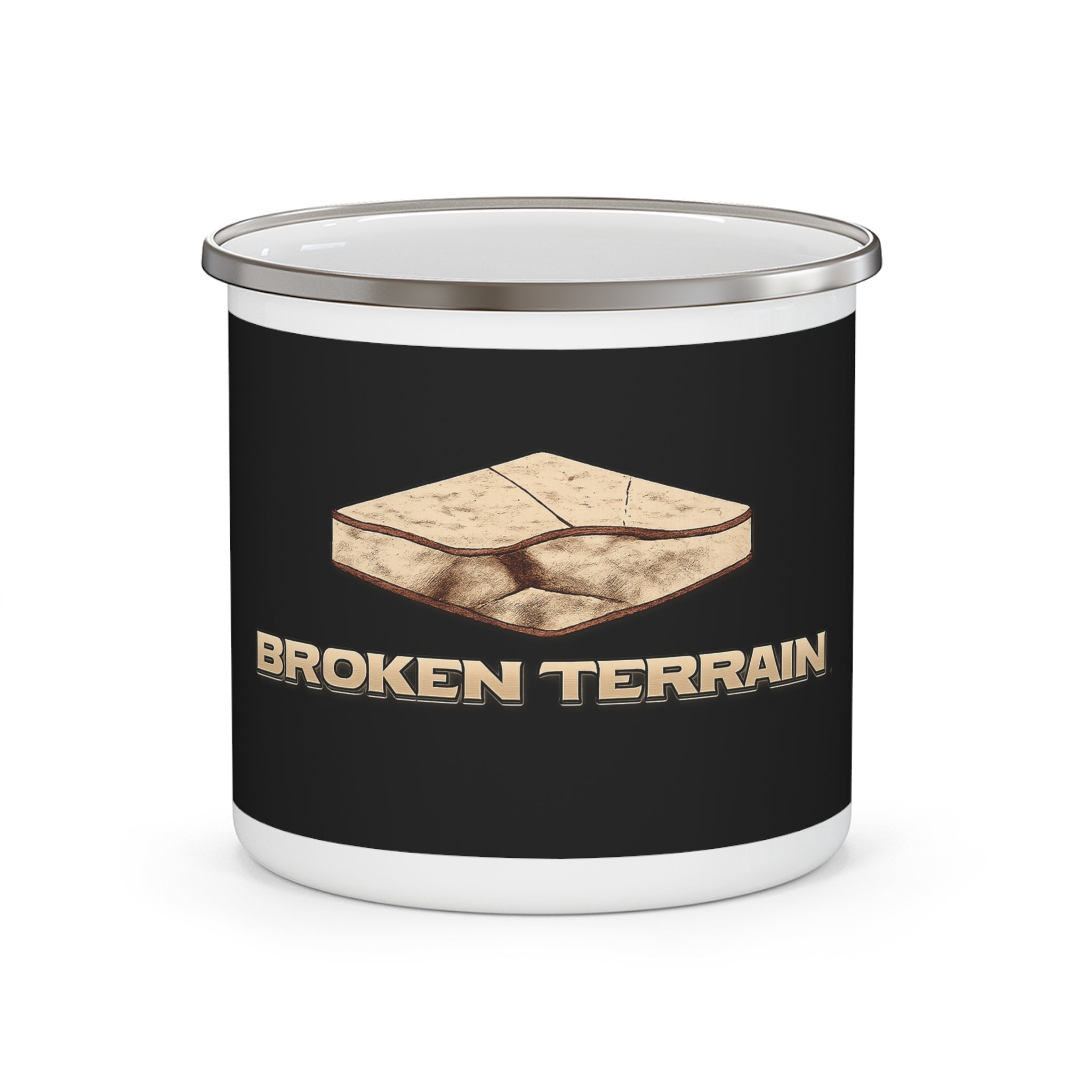 'Broken Terrain' Camping Coffee Cup