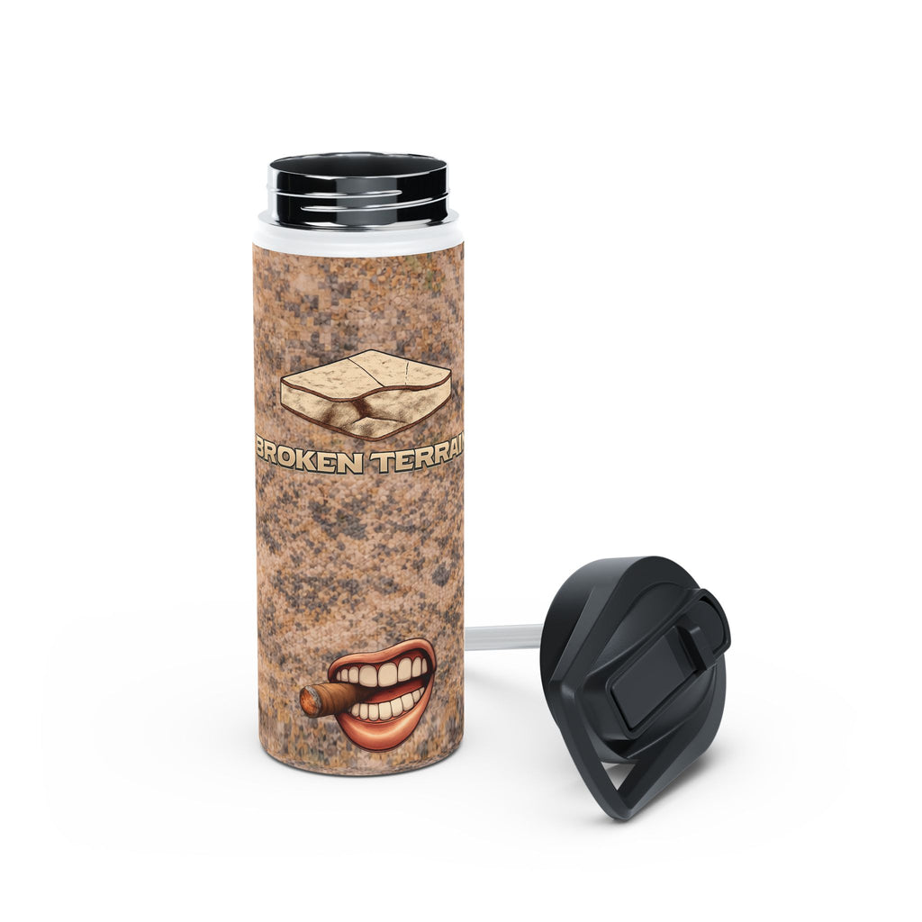 Broken Terrain Cigar Logo Stainless Steel Water Bottle