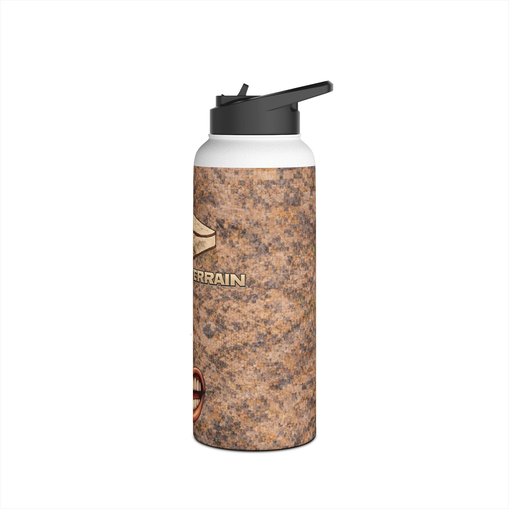 Broken Terrain Cigar Logo Stainless Steel Water Bottle