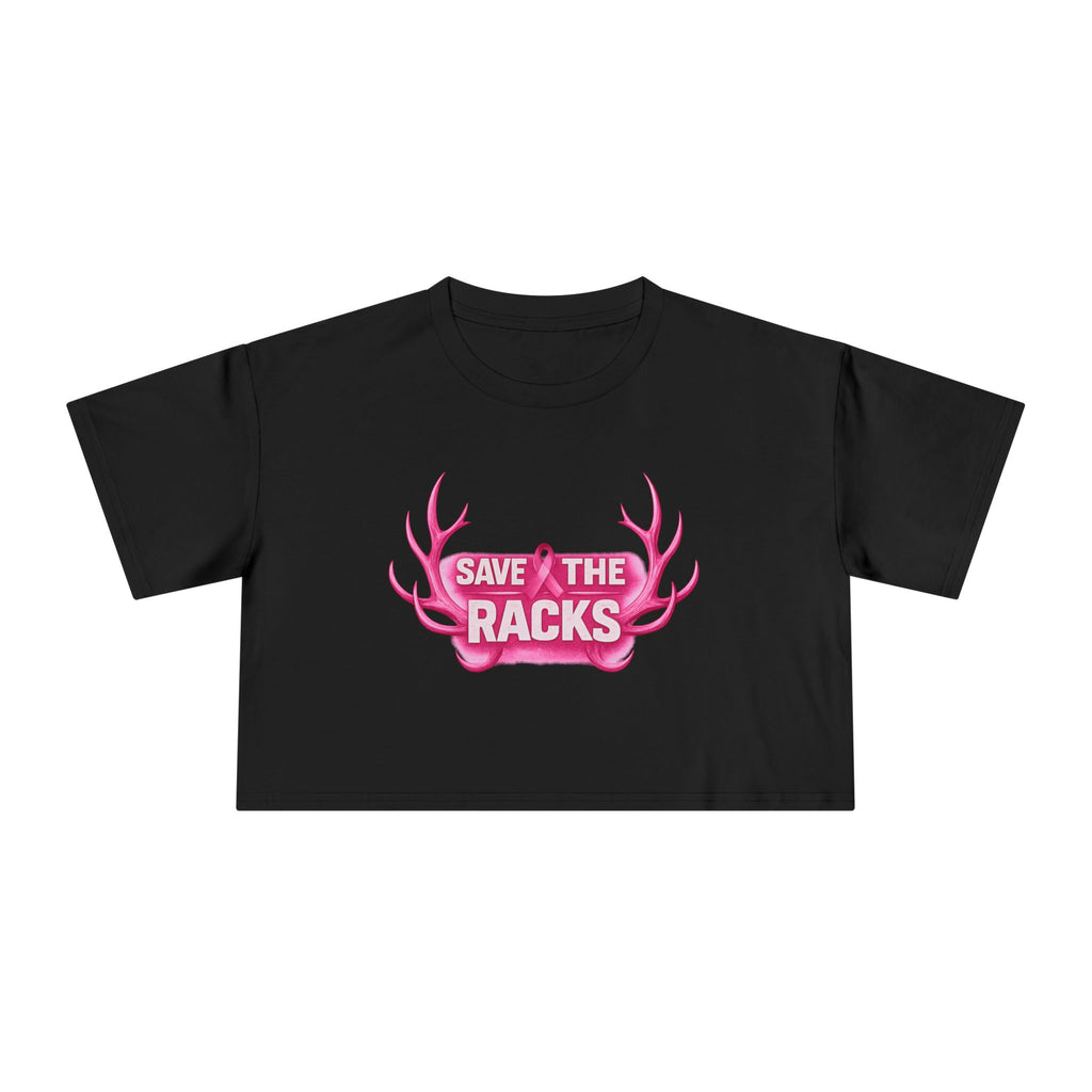 "Save The Racks" Pink Antler Crop Top