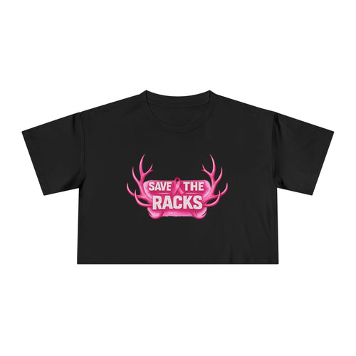 "Save The Racks" Pink Antler Crop Top