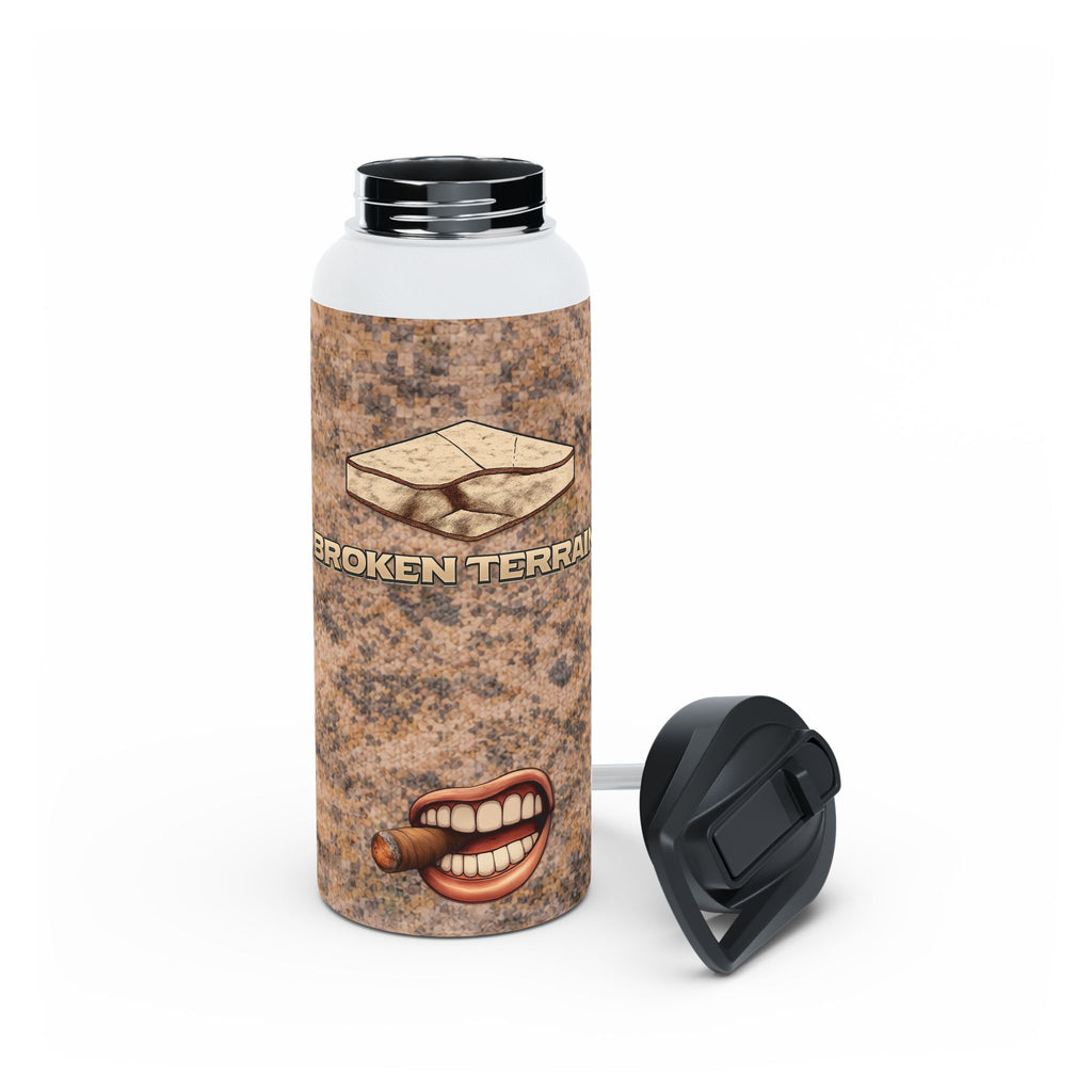 Broken Terrain Cigar Logo Stainless Steel Water Bottle