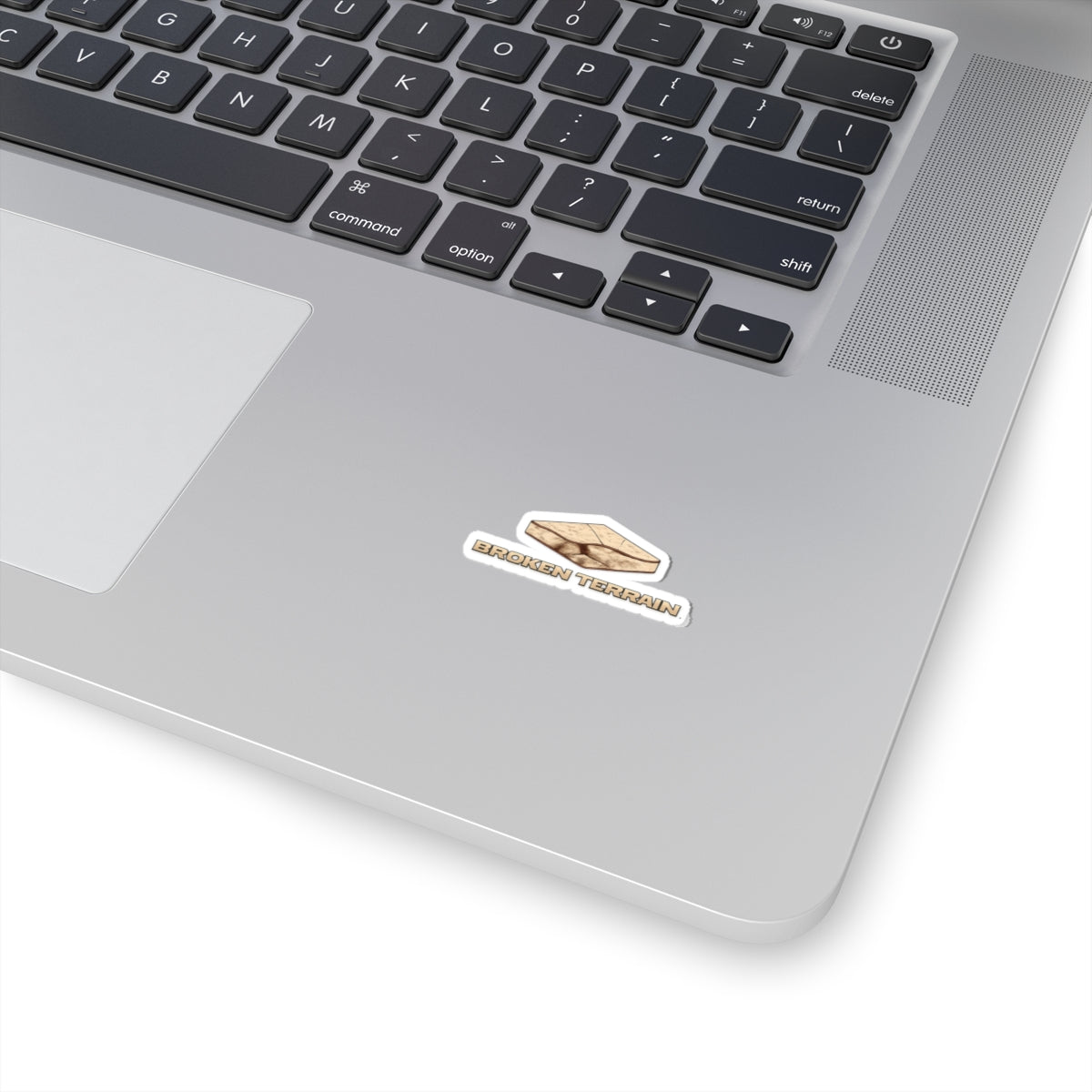 Broken Terrain Sticker — Desert Map Kiss-Cut Vinyl Decal