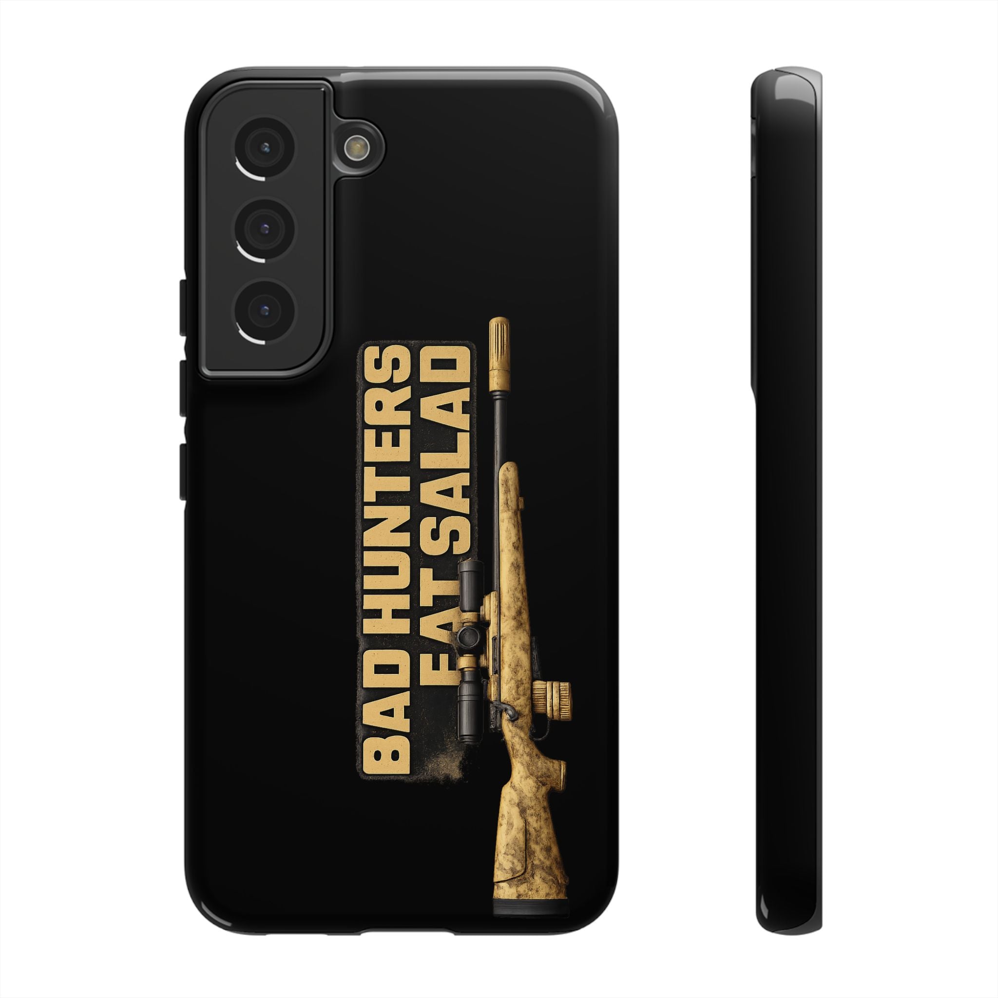 "Bad Hunters Eat Salad" Rifle Graphic Rugged Protective Cover