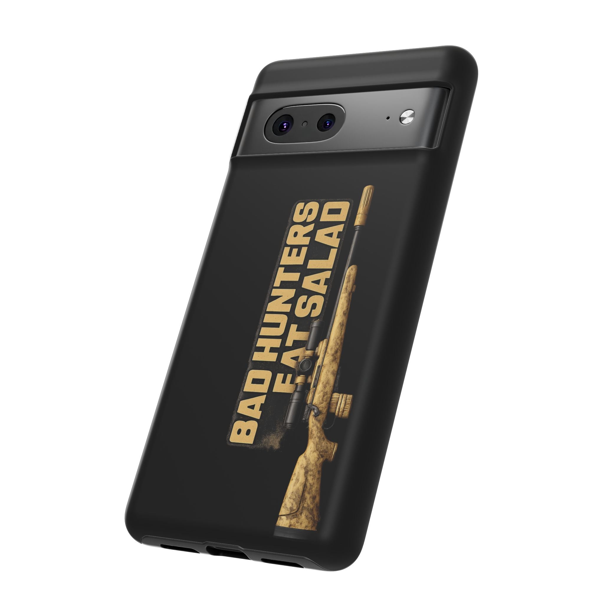 "Bad Hunters Eat Salad" Rifle Graphic Rugged Protective Cover