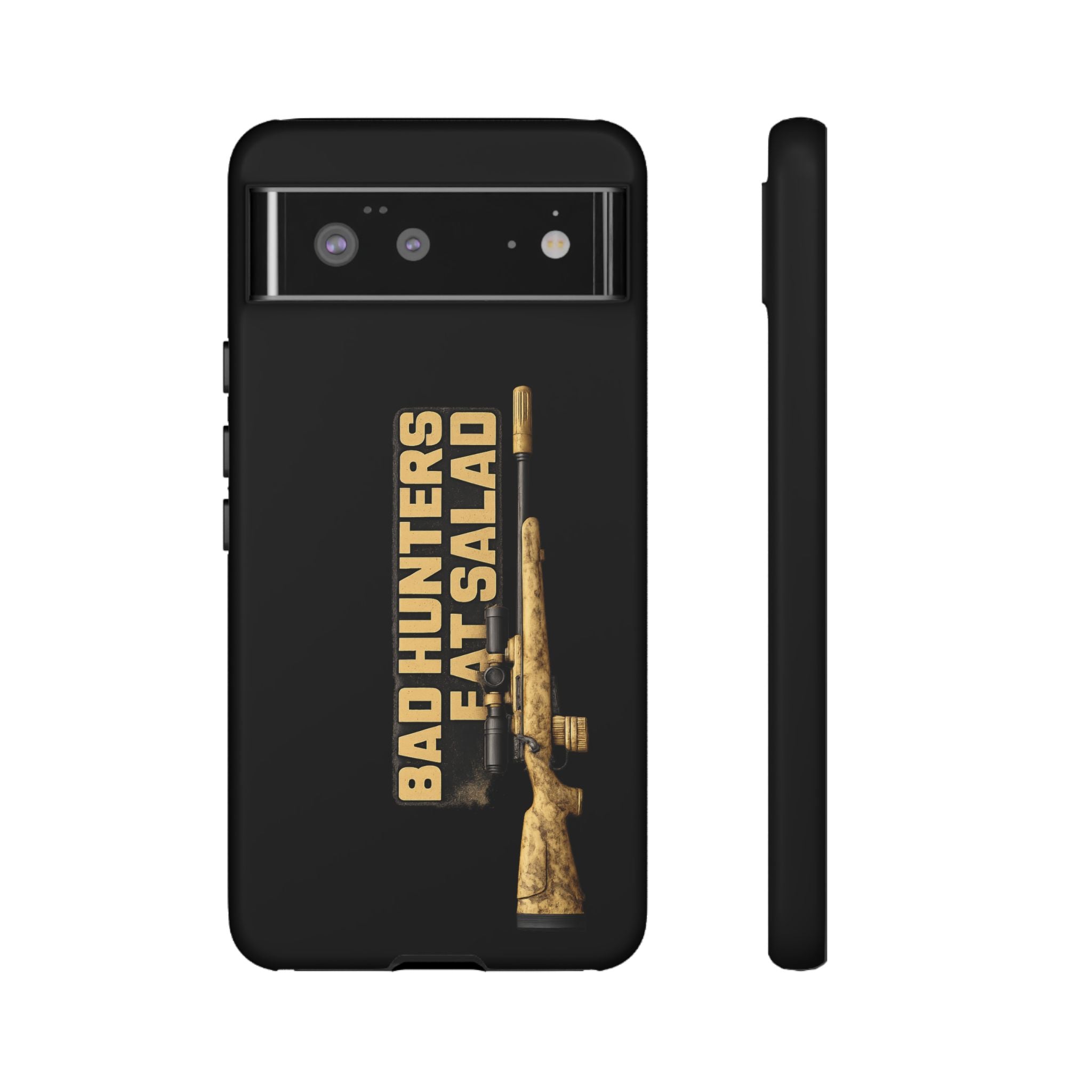 "Bad Hunters Eat Salad" Rifle Graphic Rugged Protective Cover