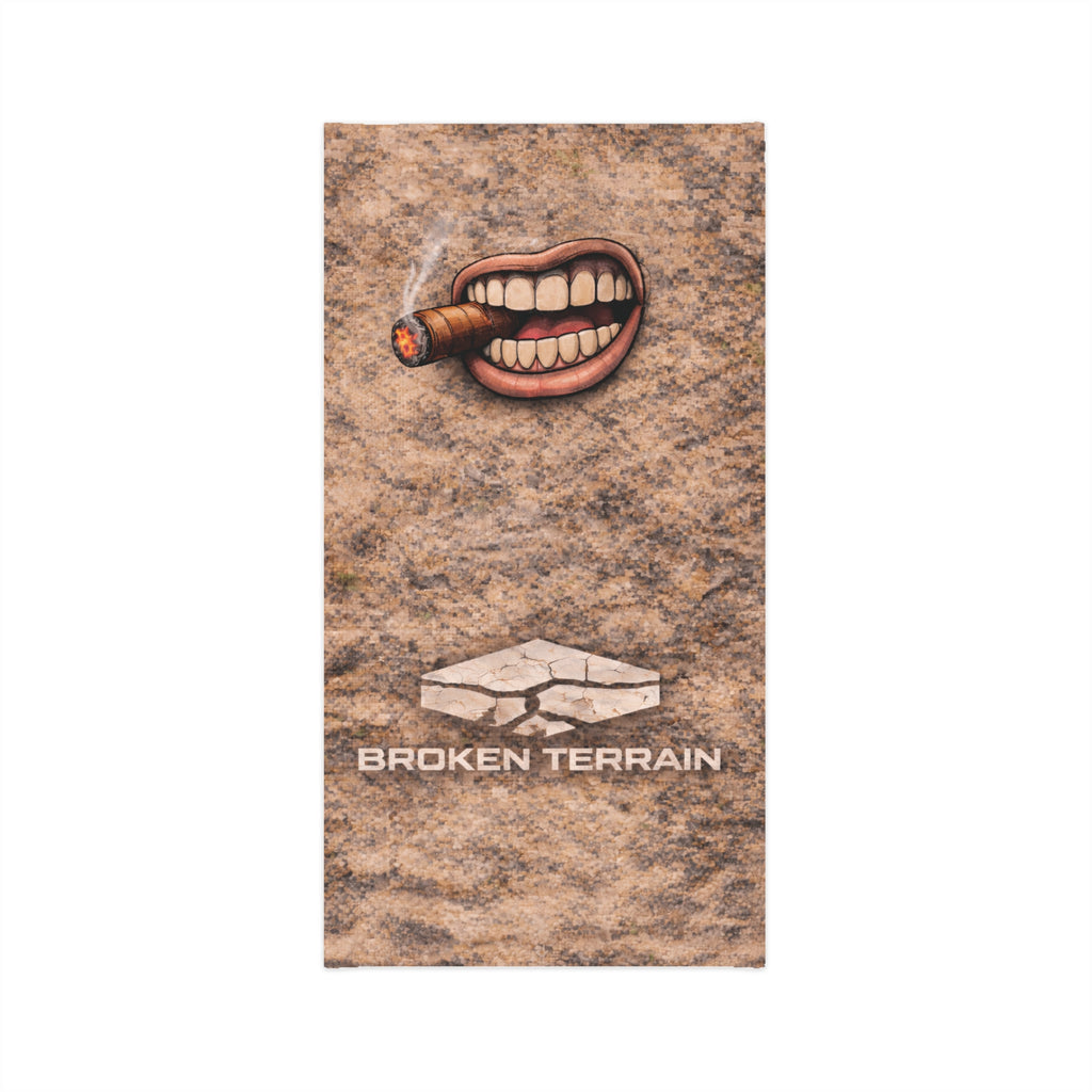 Cigar Smile Lightweight Neck Gaiter — Broken Terrain Outdoor Face Covering