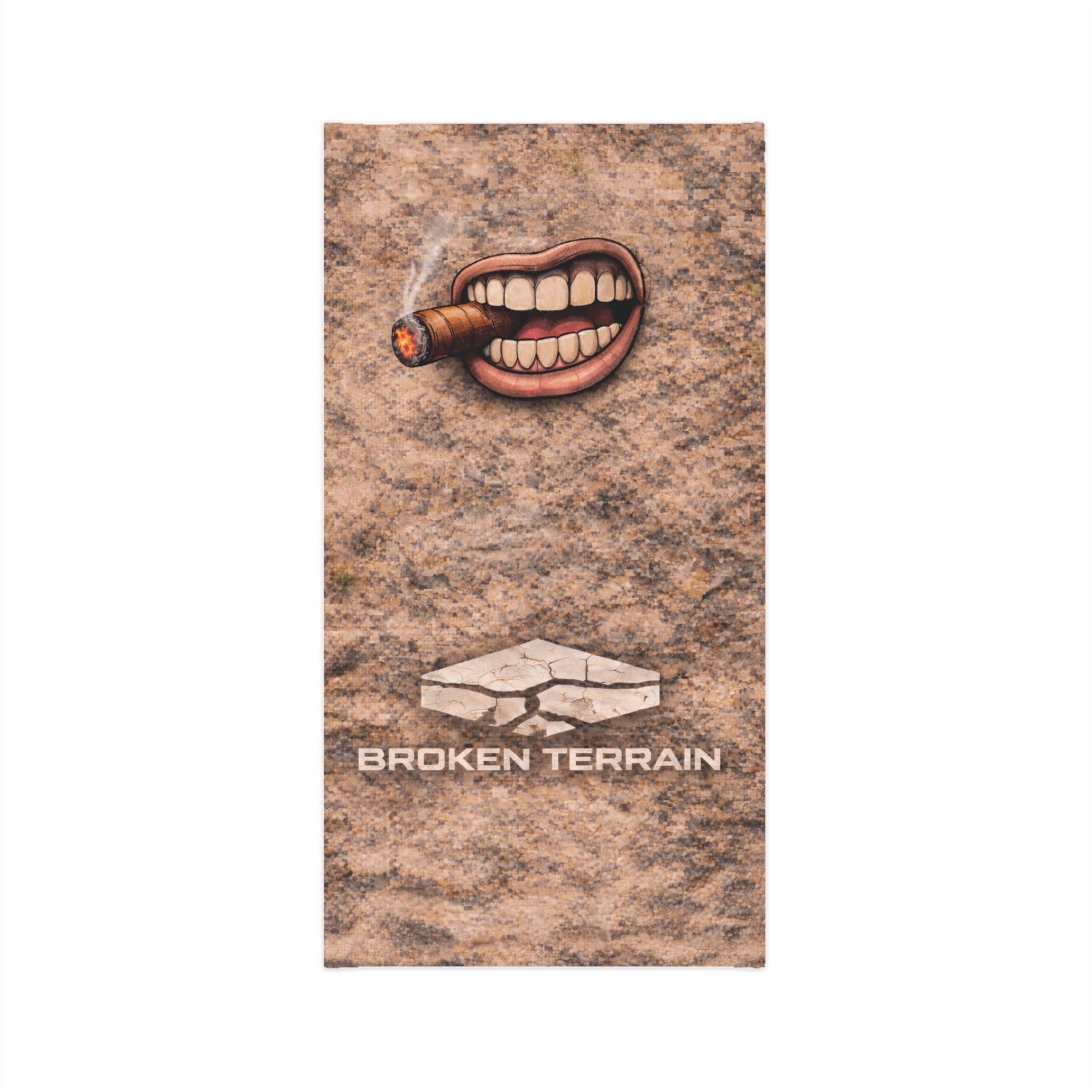 Cigar Smile Lightweight Neck Gaiter — Broken Terrain Outdoor Face Covering