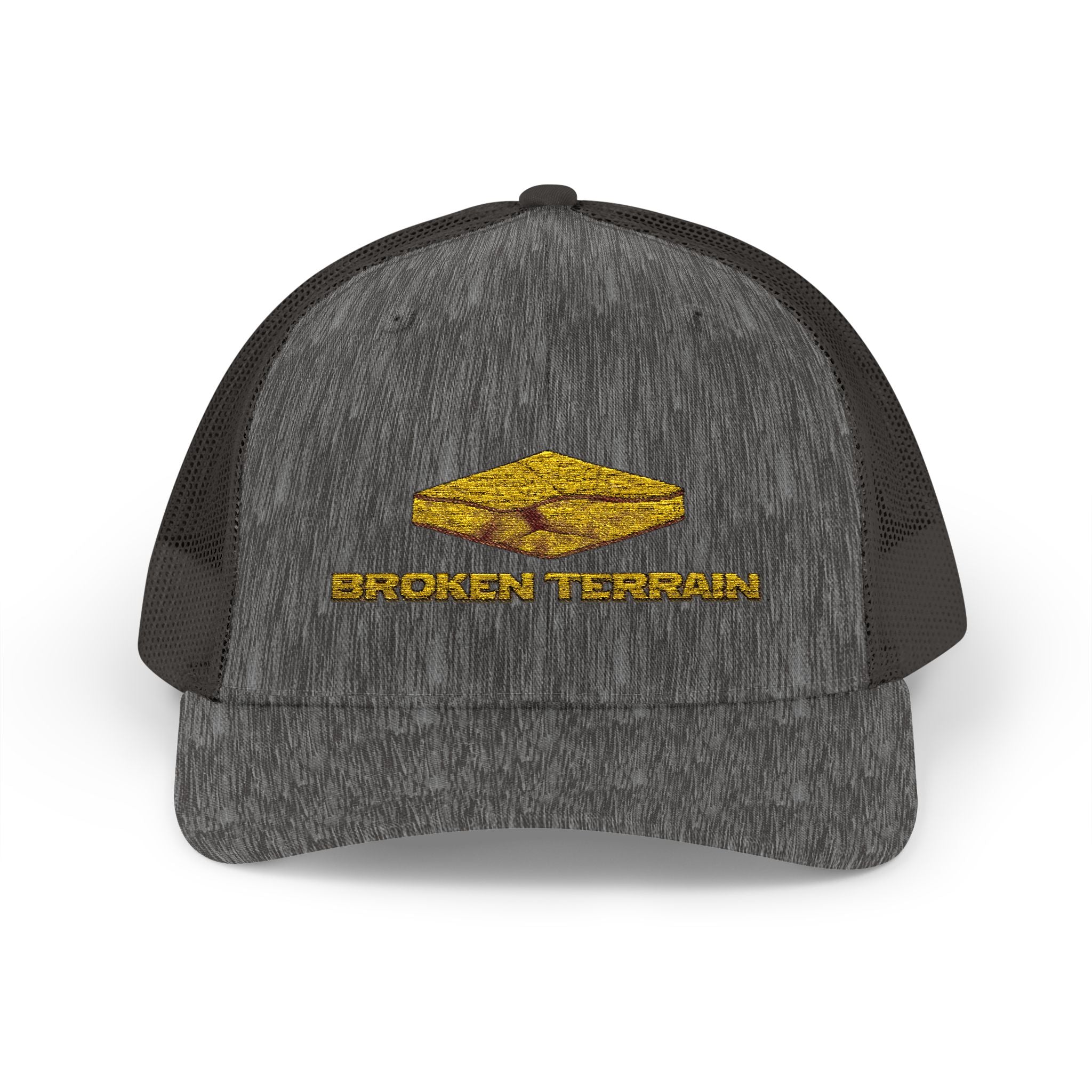 Trucker Hat — Gold Foil Brown Town Logo Snapback