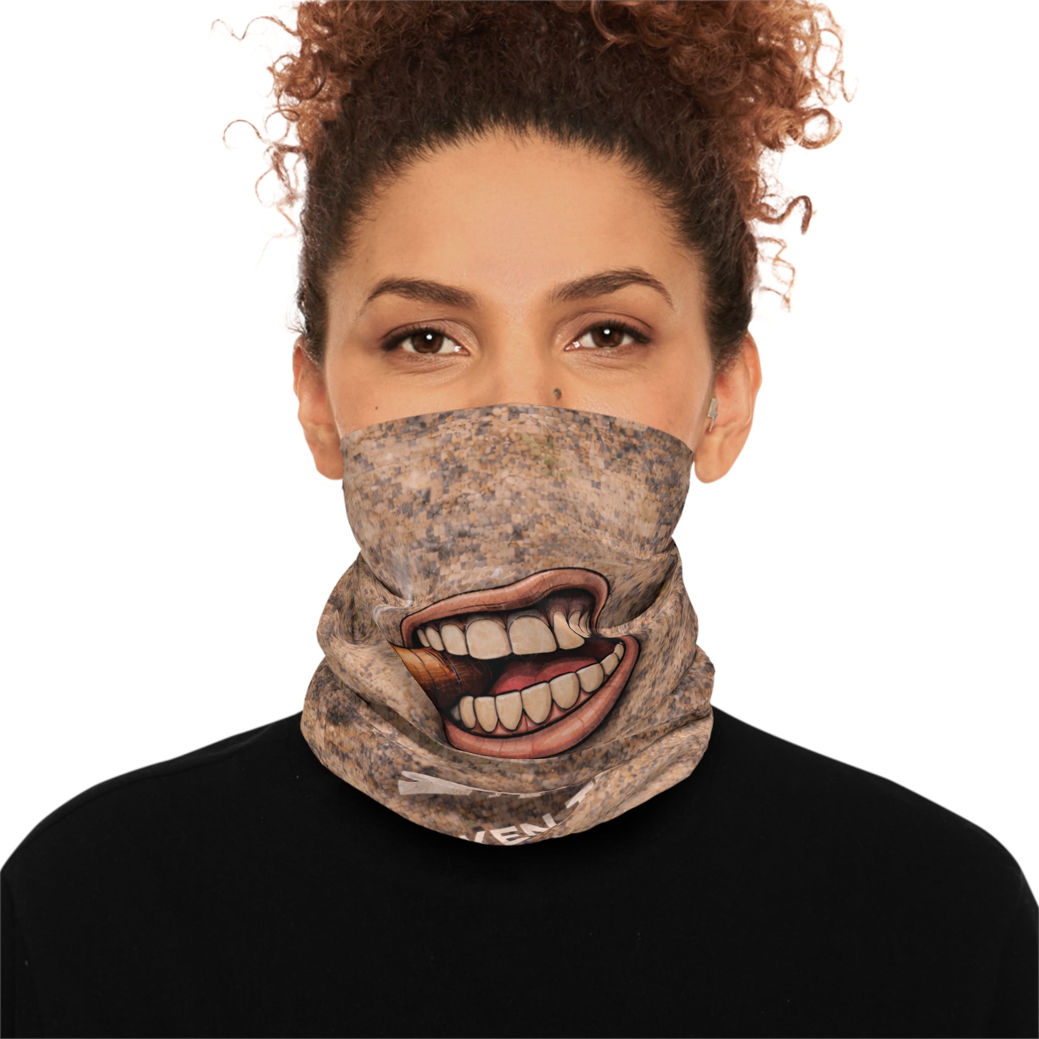 Cigar Smile Lightweight Neck Gaiter — Broken Terrain Outdoor Face Covering