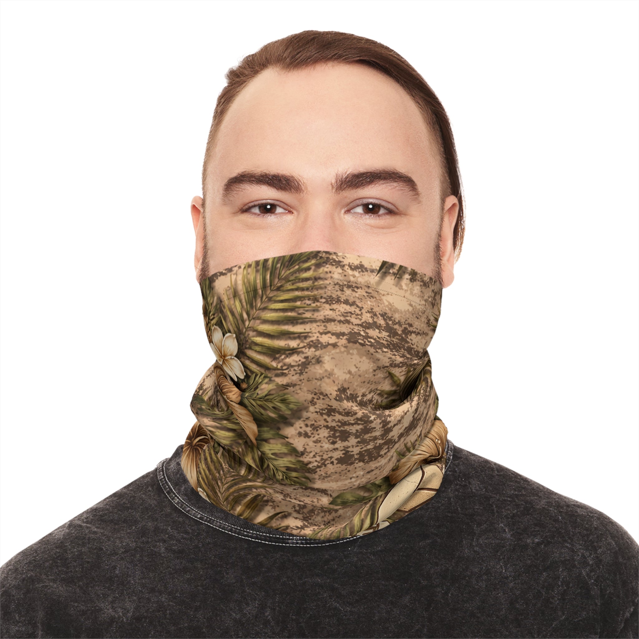 Tropical Hibiscus Camo Neck Gator