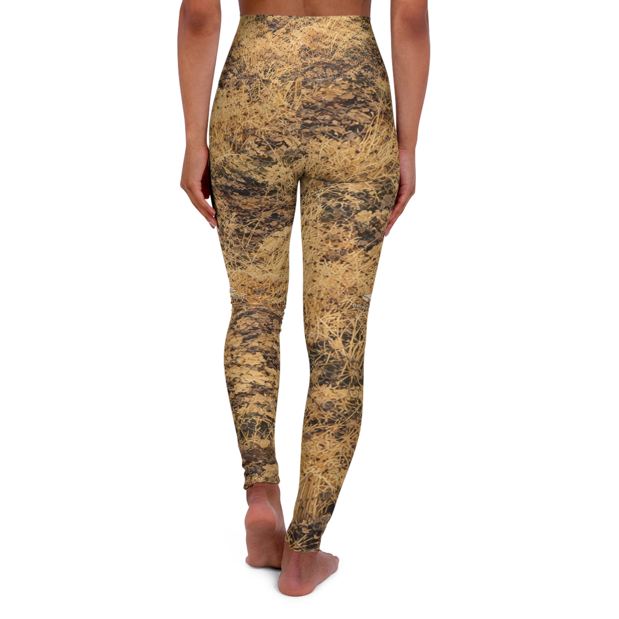 High-Waist Broken Desert Yoga pants
