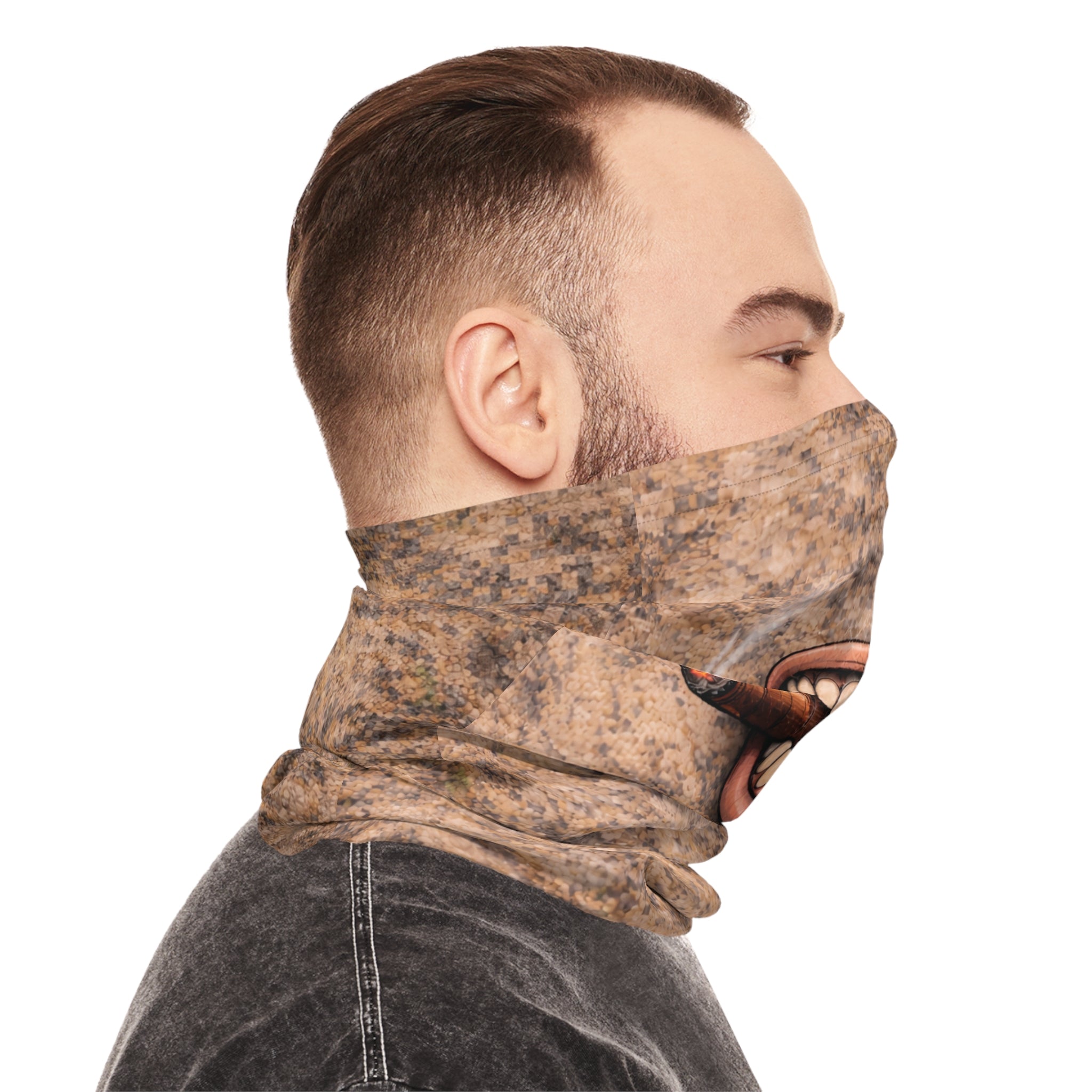 Cigar Smile Lightweight Neck Gaiter — Broken Terrain Outdoor Face Covering