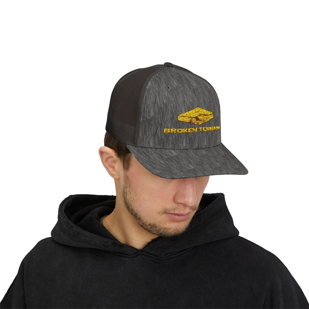 Trucker Hat — Gold Foil Brown Town Logo Snapback