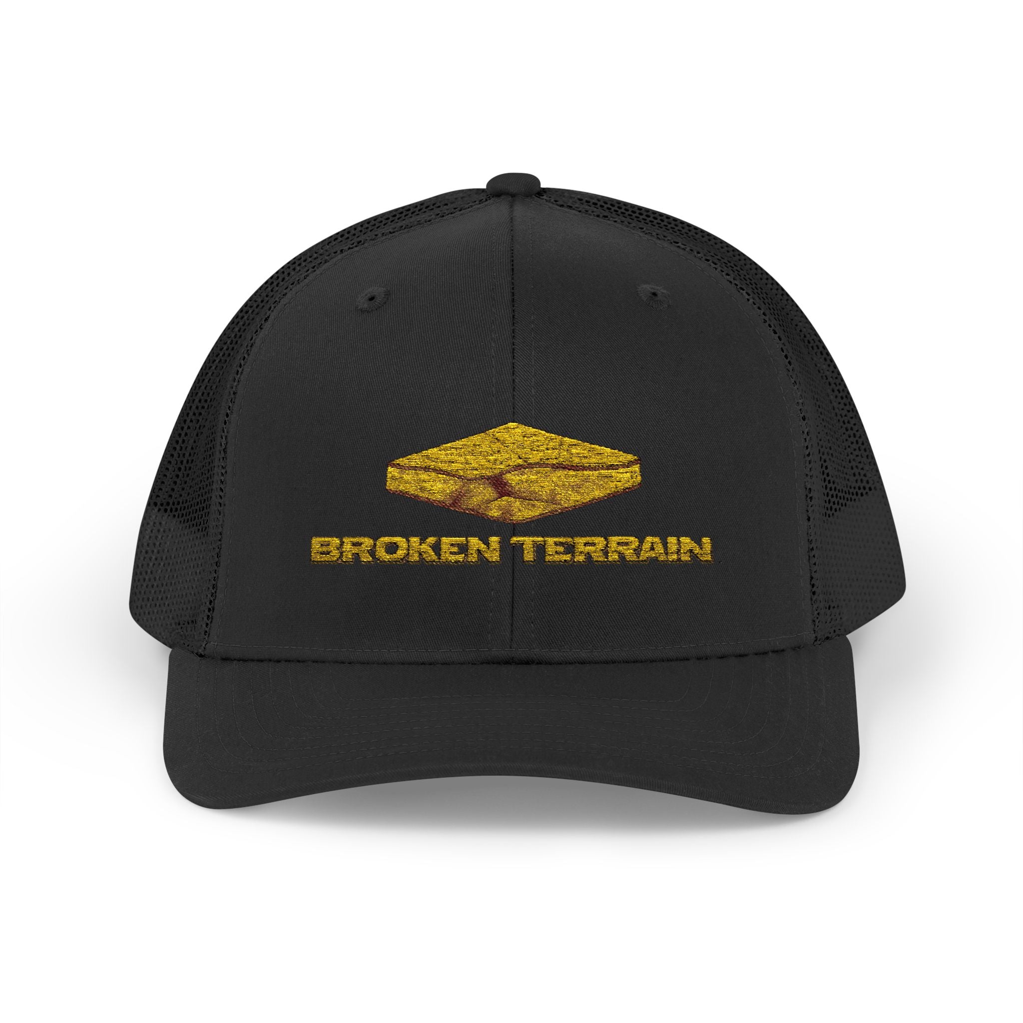 Trucker Hat — Gold Foil Brown Town Logo Snapback